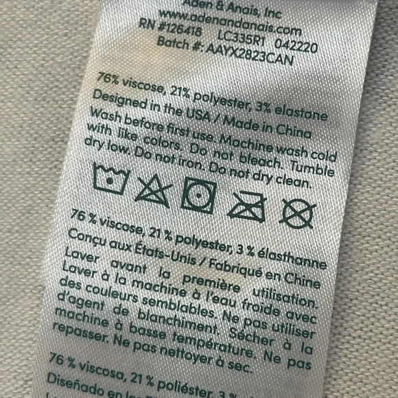 Aden + Anais - Viscose blend swaddle blanket - Picture 3 of 4